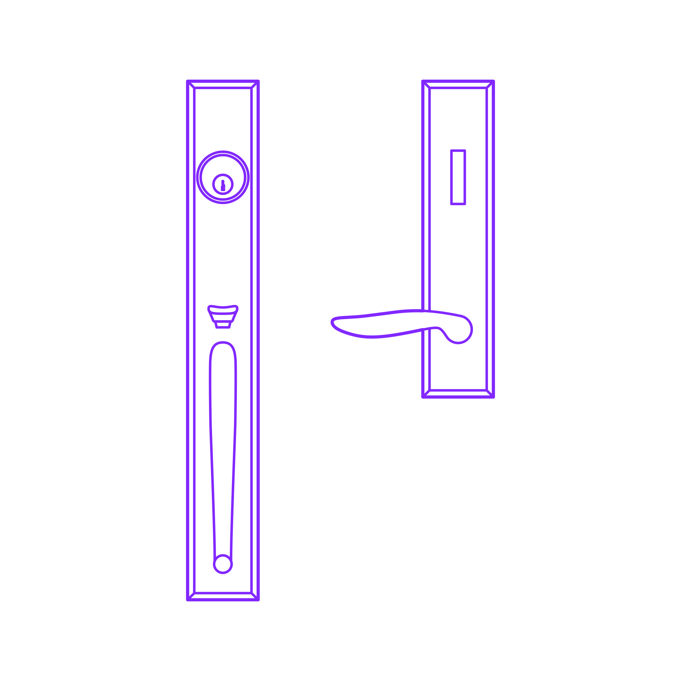 Buildings Door Entry Sets Carmel Door Handleset Outline Drawing Svg Vector Free Vectors